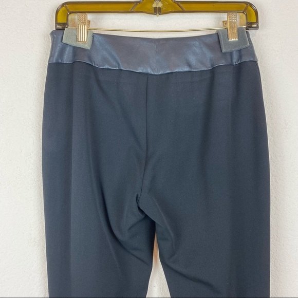 Cache Black Faux Leather Stripe Pants - Picture 5 of 9